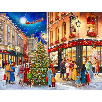 Puzzle Din Lemn Christmas Street L, Wooden City, 505 piese