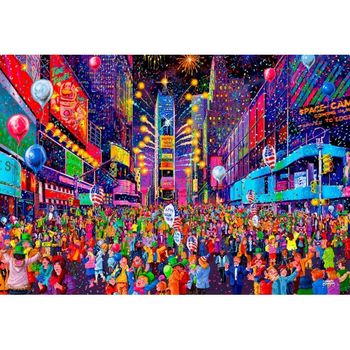 Puzzle din lemn, New Year's Eve XL, Wooden City, 750 bucati