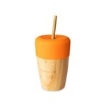 Pahar din bambus mare 240 ml, portocaliu, eco rascals fotografia produsului