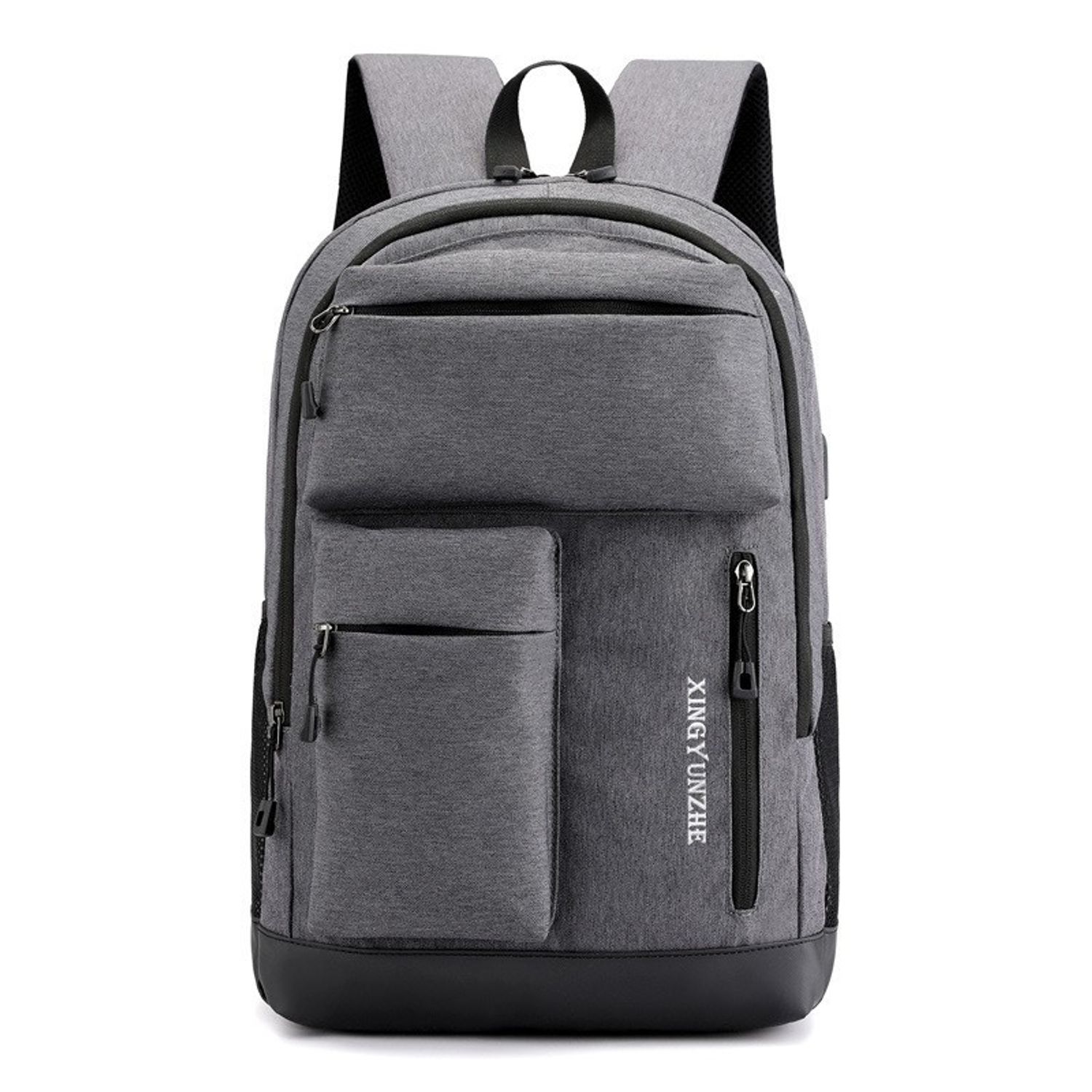 Rucsac pentru barbati Kayden GT1474, cu port USB, gri fotografia produsului