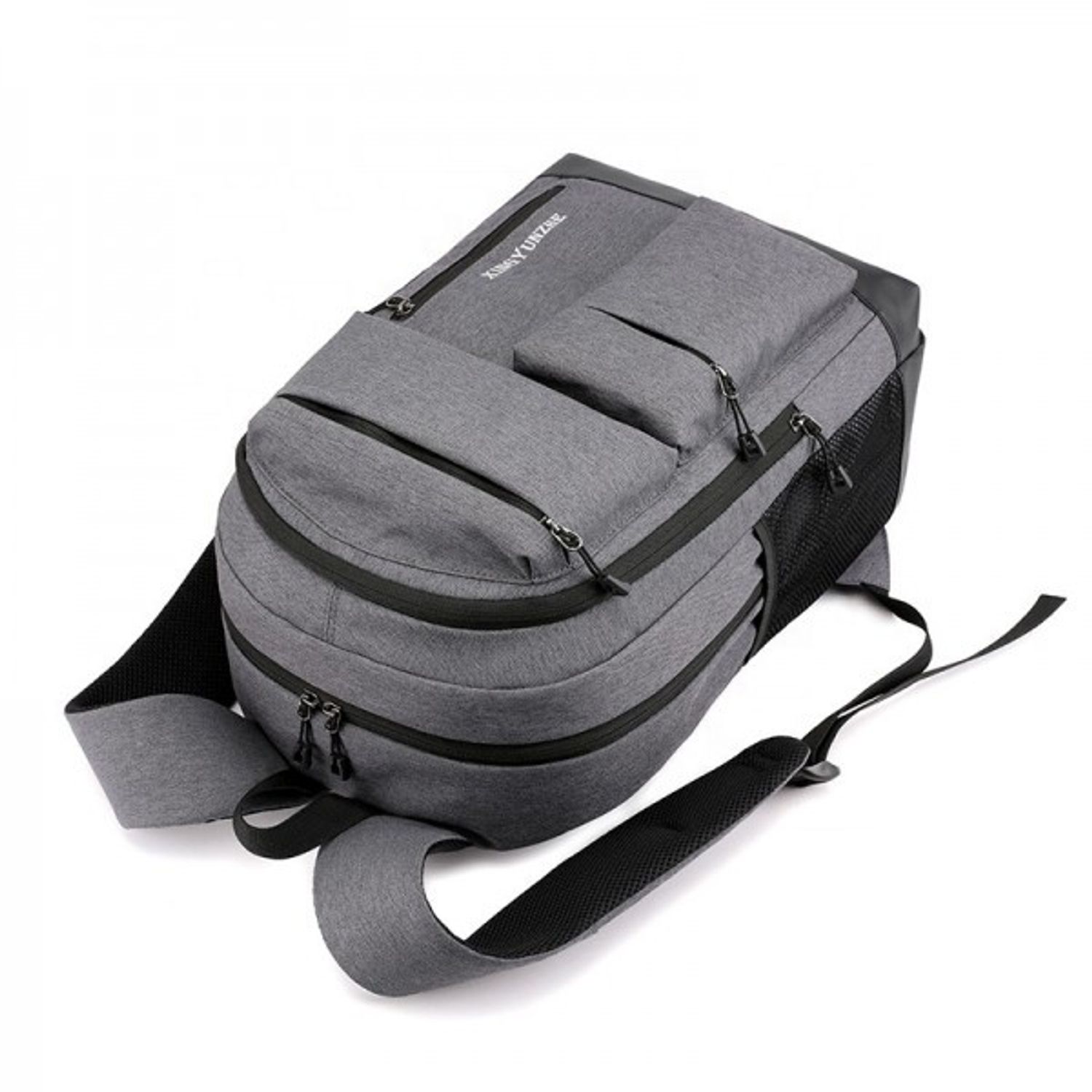Rucsac pentru barbati Kayden GT1474, cu port USB, gri fotografia produsului View 3 L