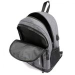 Rucsac pentru barbati Kayden GT1474, cu port USB, gri fotografia produsului View 5 S