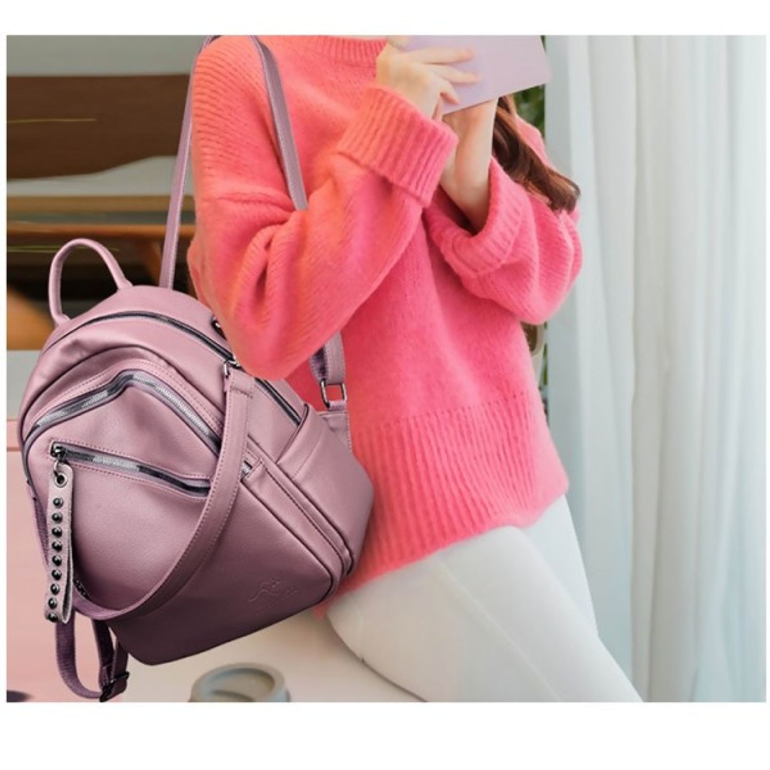Rucsac dama Hayden GT1335, mov fotografia produsului View 3 L