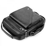 Geanta de umar pentru barbati, Henry GT1411, model negru fotografia produsului View 5 S