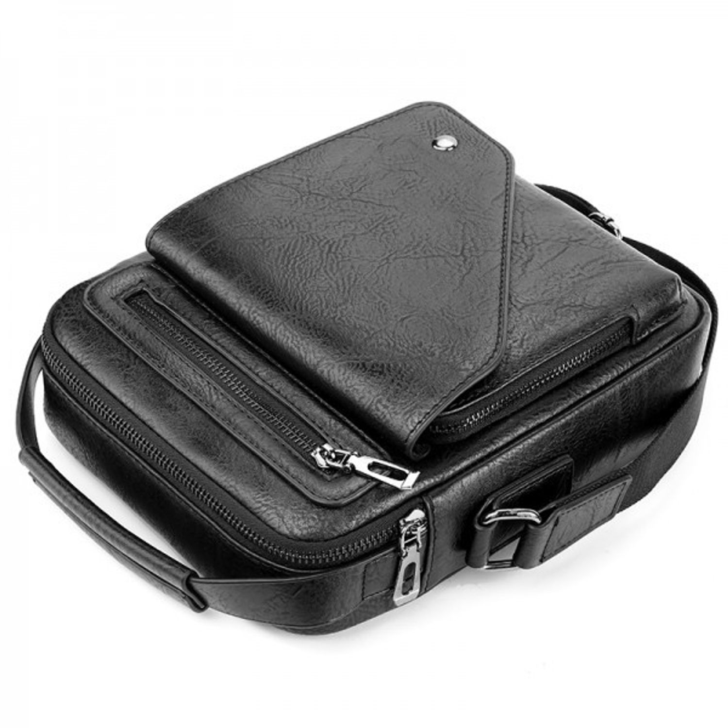 Geanta de umar pentru barbati, Henry GT1411, model negru fotografia produsului View 5 L