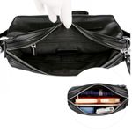 Geanta de umar pentru barbati, Theo GT1407, model negru fotografia produsului View 4 S