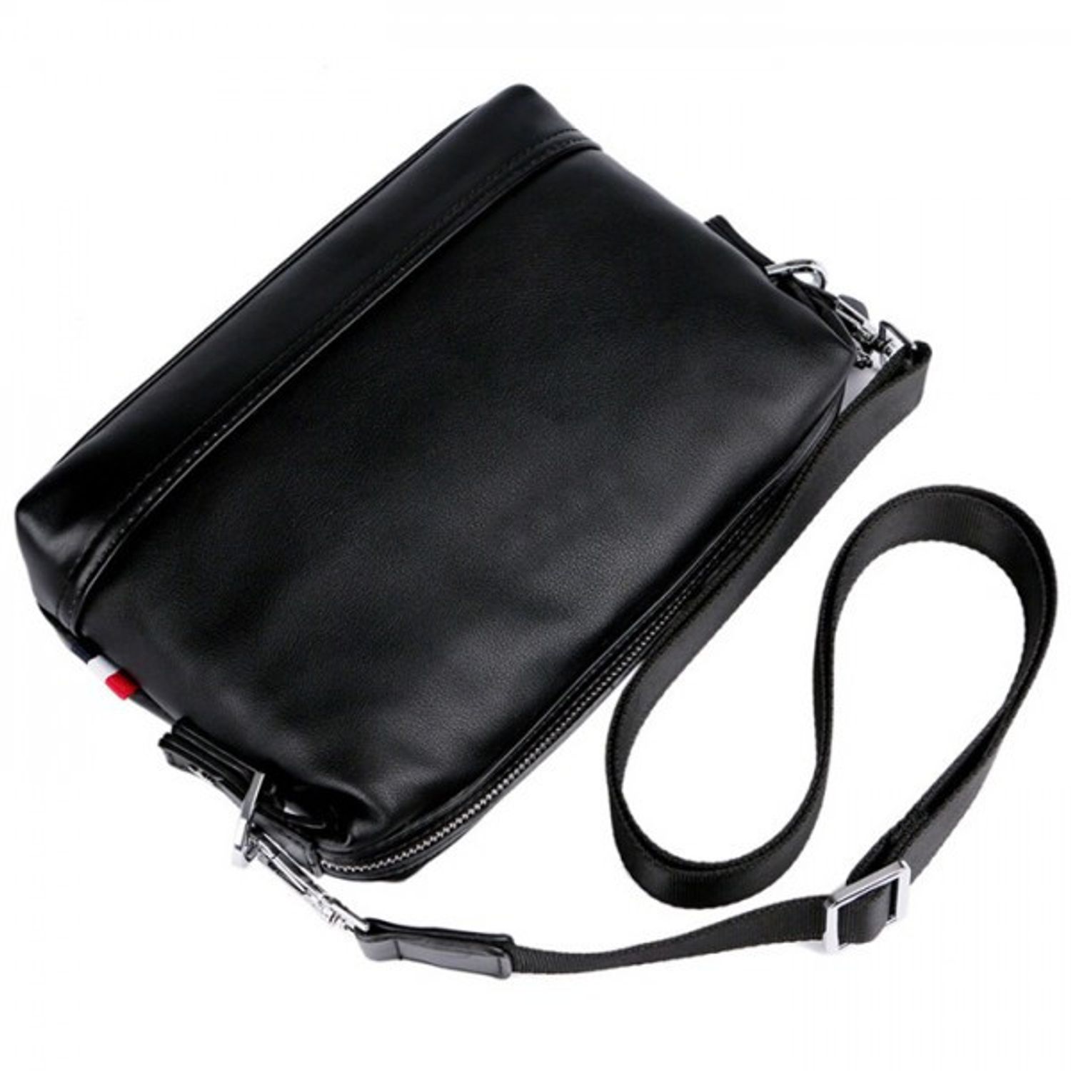 Geanta de umar pentru barbati, Theo GT1407, model negru fotografia produsului View 3 L