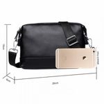 Geanta de umar pentru barbati, Theo GT1407, model negru fotografia produsului View 6 S
