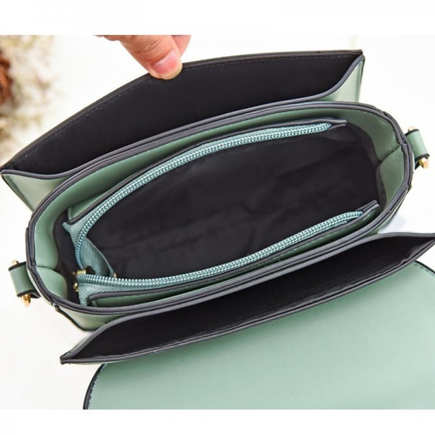 Geanta dama Naila GT1726, Verde fotografia produsului View 4 L
