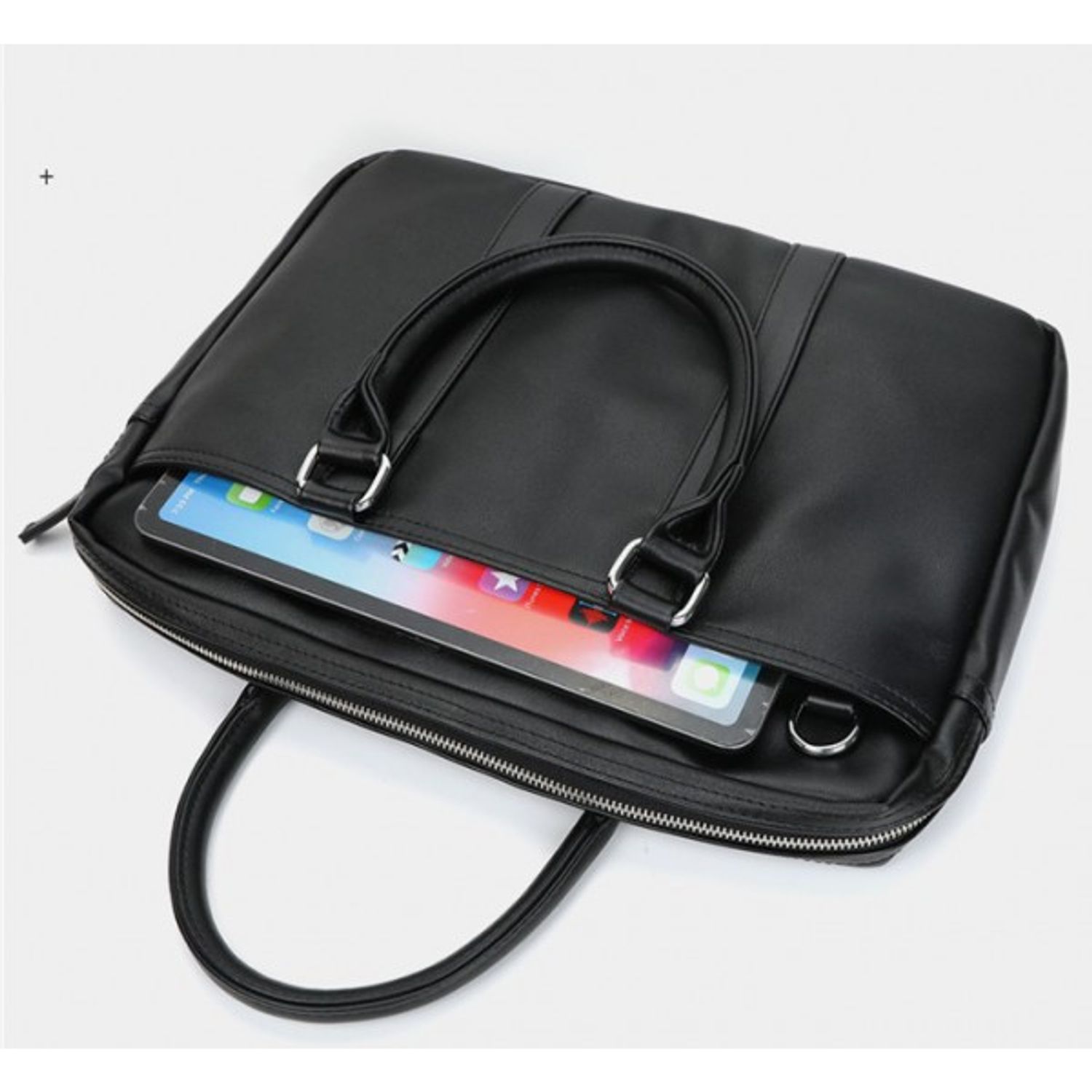 Servieta pentru barbati, Toby GT1436, model negru fotografia produsului View 2 L