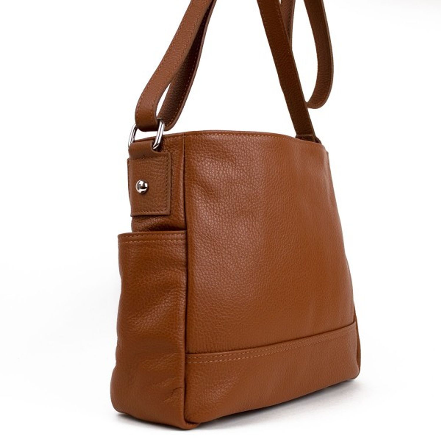 Geanta dama Sherry GT1449, piele naturala, cognac fotografia produsului View 3 L