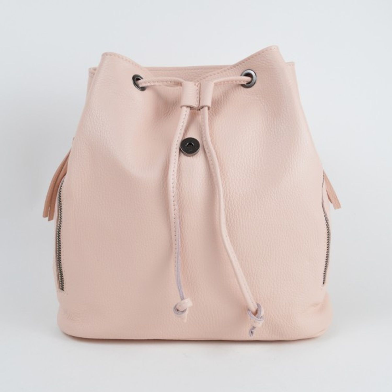 Rucsac dama Zelinda GT1202, piele naturala, roz fotografia produsului View 2 L