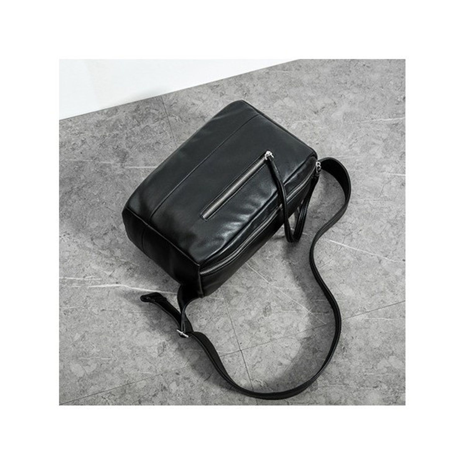 Borseta pentru barbati, Noah GT1395, model negru fotografia produsului View 3 L