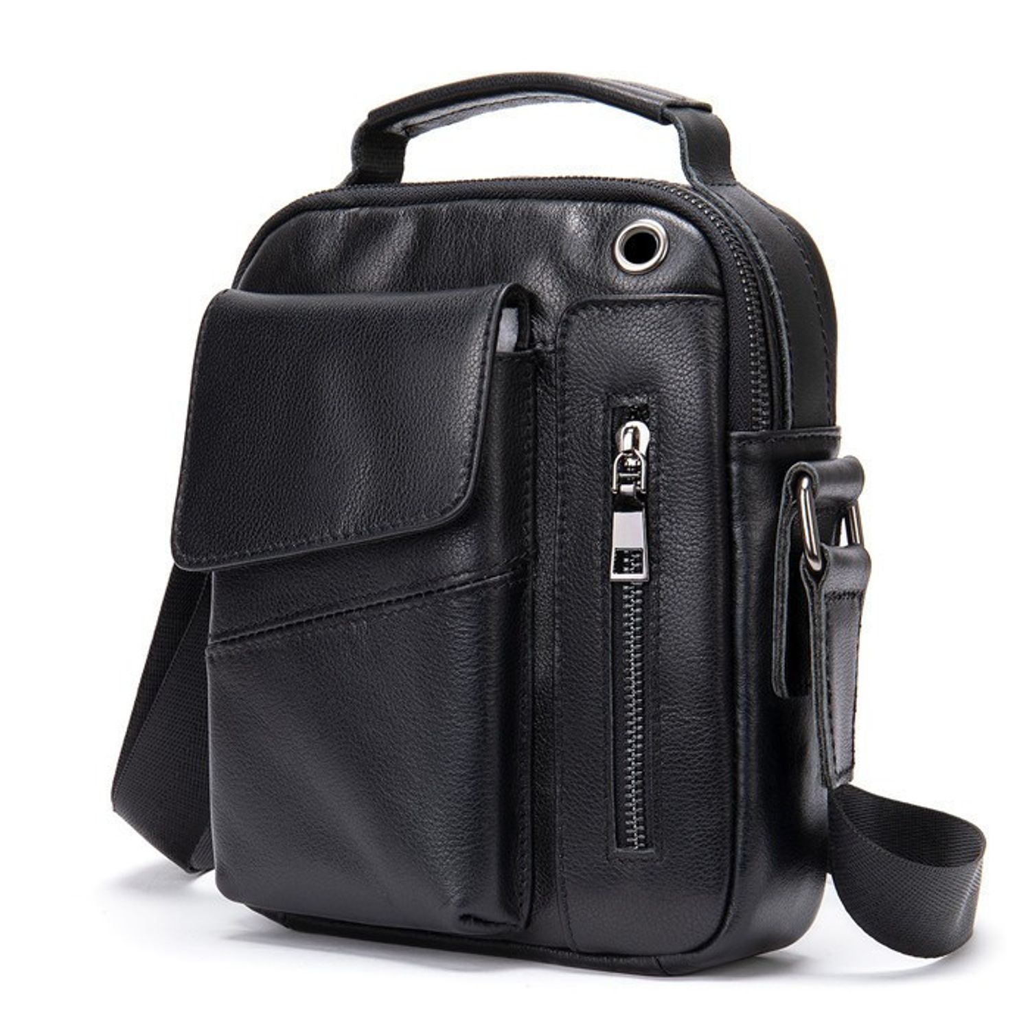 Geanta de umar pentru barbati, Harry GT1402, model negru fotografia produsului