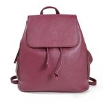 Rucsac dama Zelinda GT1496, piele naturala, Visiniu fotografia produsului