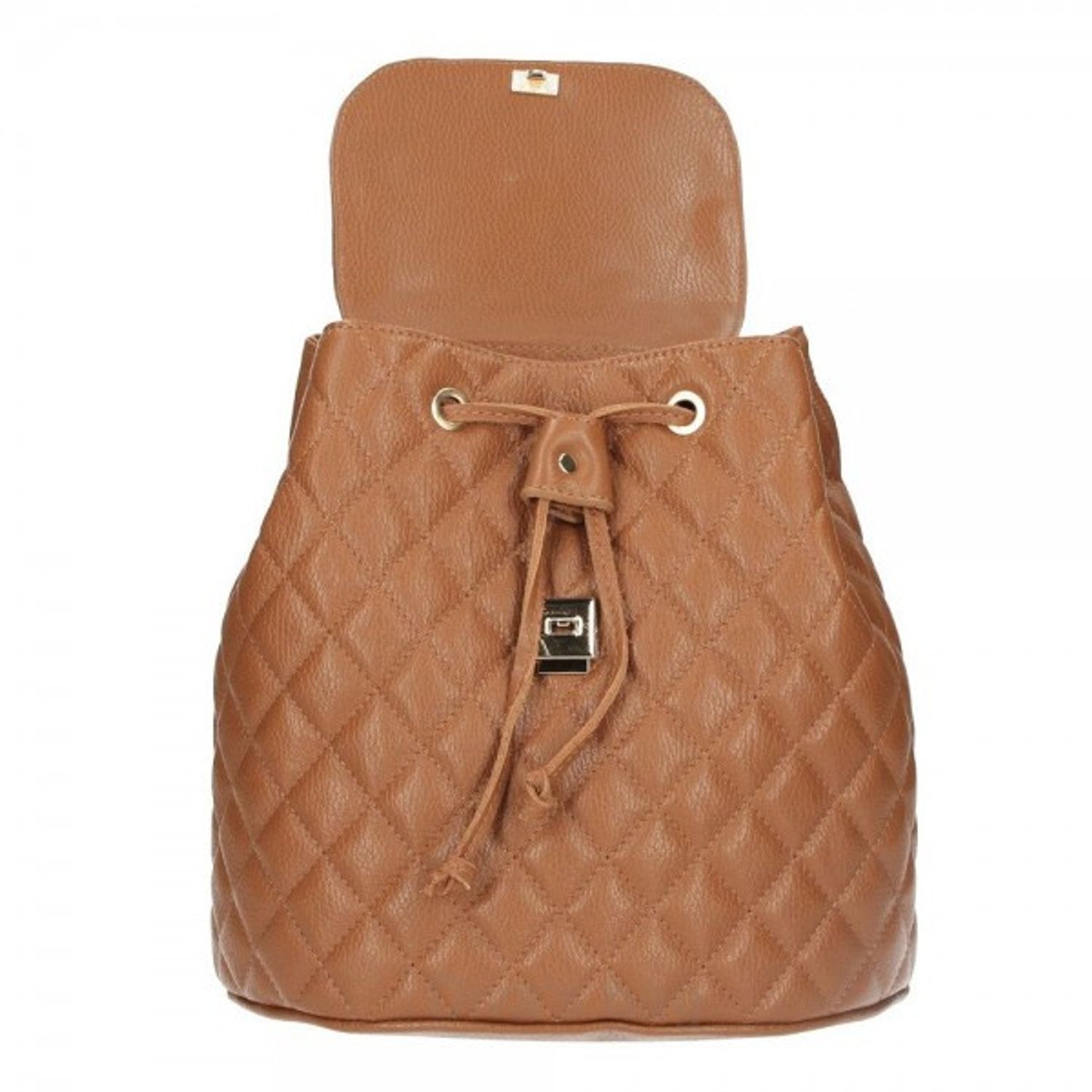 Rucsac dama Matilda GT1450, piele naturala, cognac fotografia produsului View 3 L
