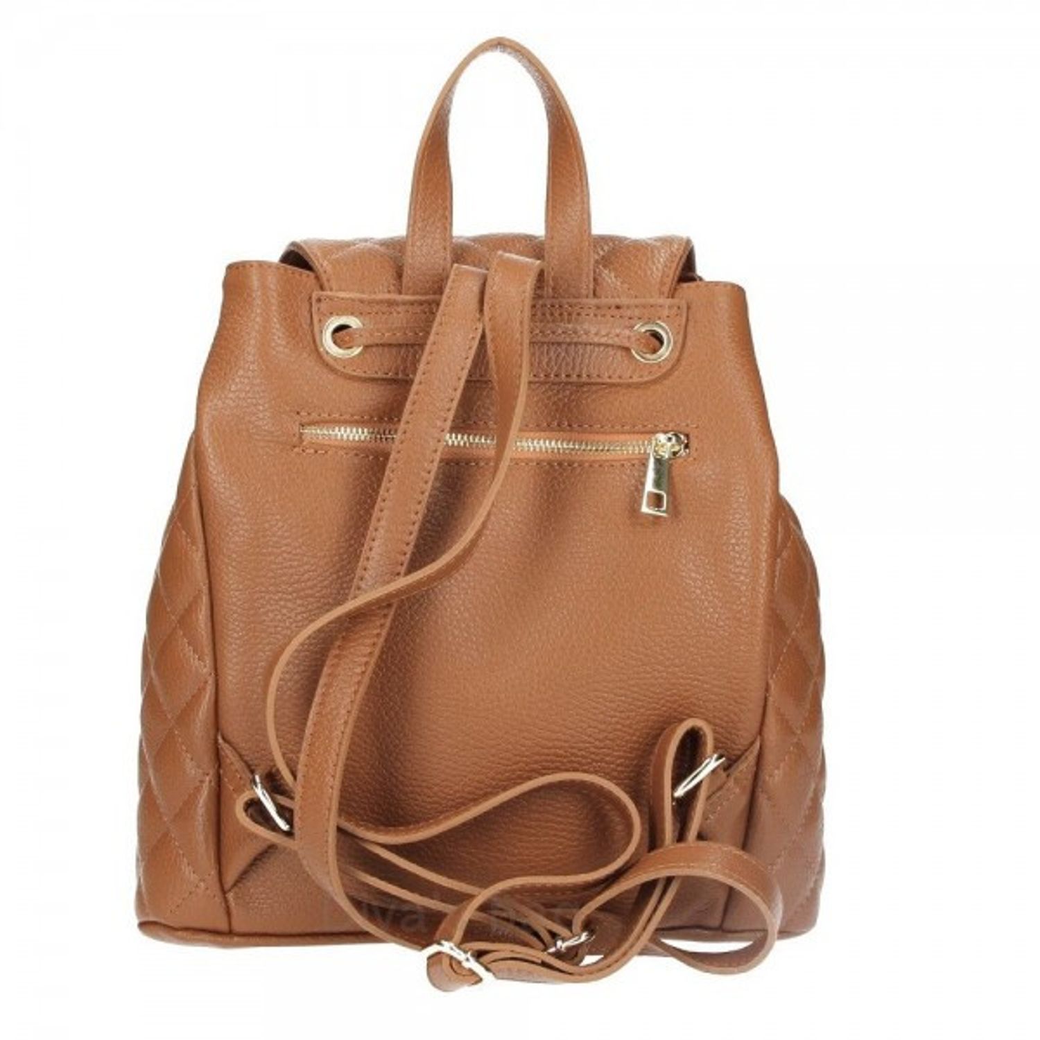 Rucsac dama Matilda GT1450, piele naturala, cognac fotografia produsului View 2 L