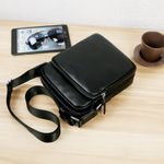 Geanta de umar pentru barbati, Oscar GT1408, model negru fotografia produsului View 3 S