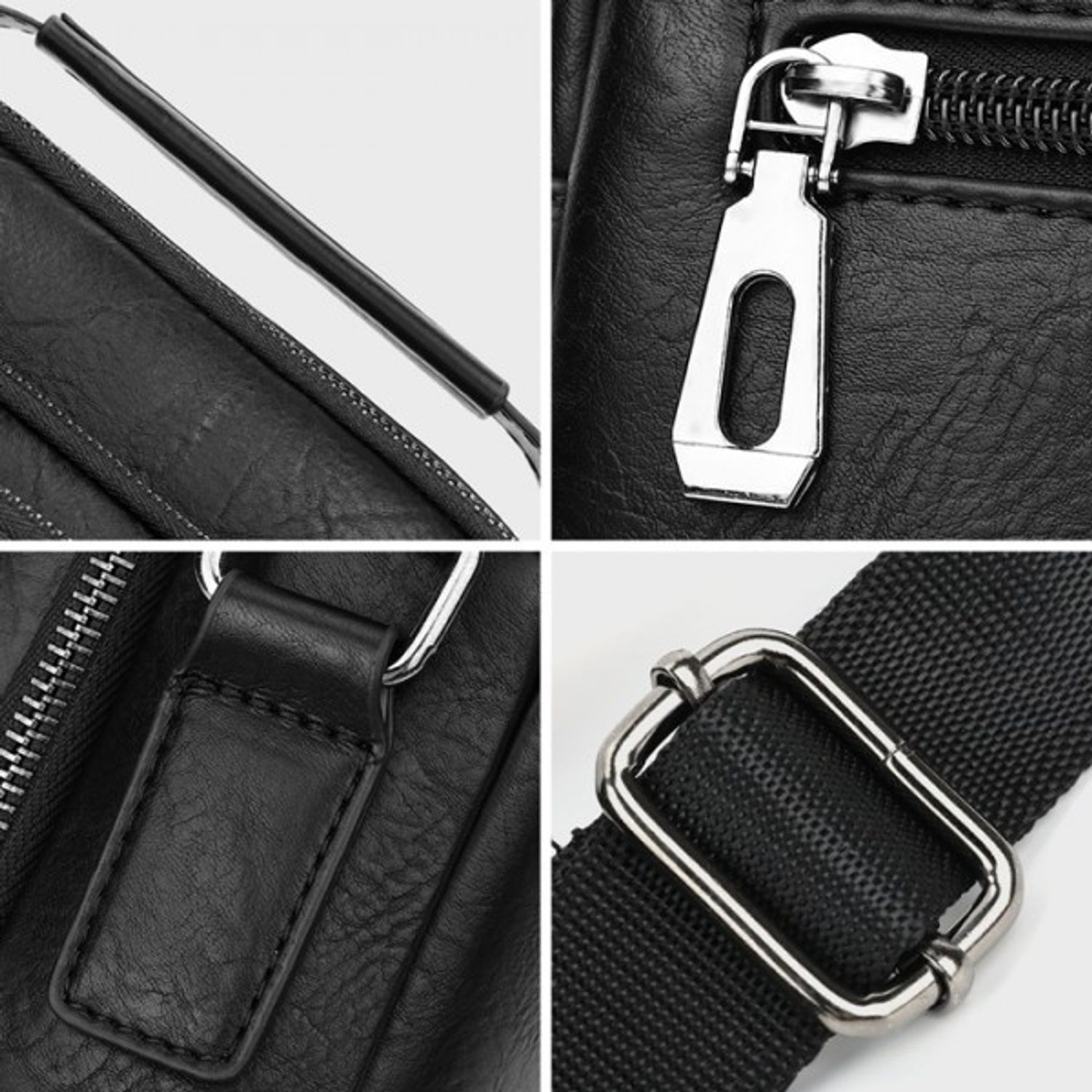Geanta de umar pentru barbati, Louis GT1417, model negru fotografia produsului View 2 L