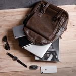 Rucsac unisex, Jace GT1376, maro, multifunctional: laptop, calatorii fotografia produsului View 6 S