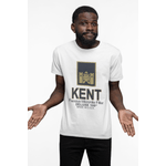 Tricou  pentru barbati cu imprimeu Kent, Alb, 3XL fotografia produsului