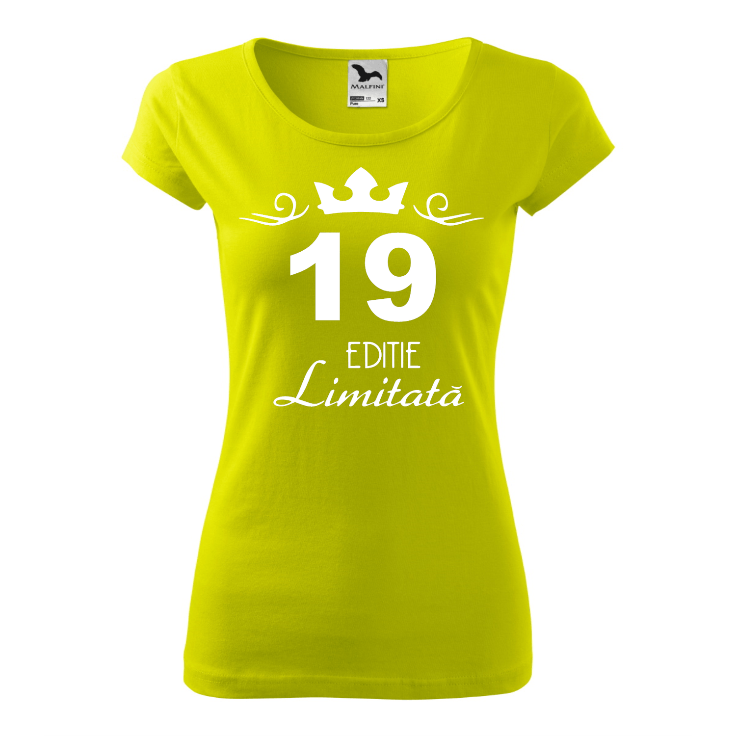 Tricou Dama, Personalizat "19 ani editie limitata", Verde, Marime L fotografia produsului