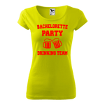 Tricou Dama, Personalizat Bachelorette party drinking team, Verde, Marime XS fotografia produsului