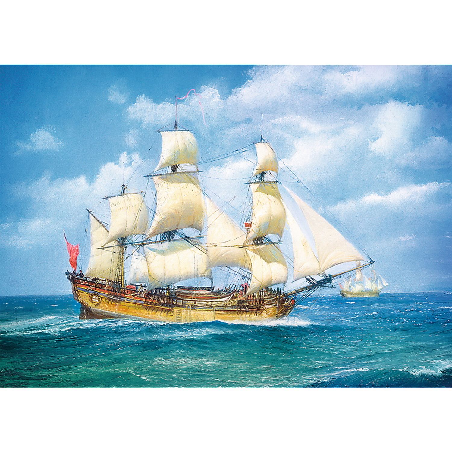 PUZZLE TREFL 500 CU CORABIA PE MAREA INVOLBURATA fotografia produsului View 2 L