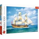 PUZZLE TREFL 500 CU CORABIA PE MAREA INVOLBURATA fotografia produsului