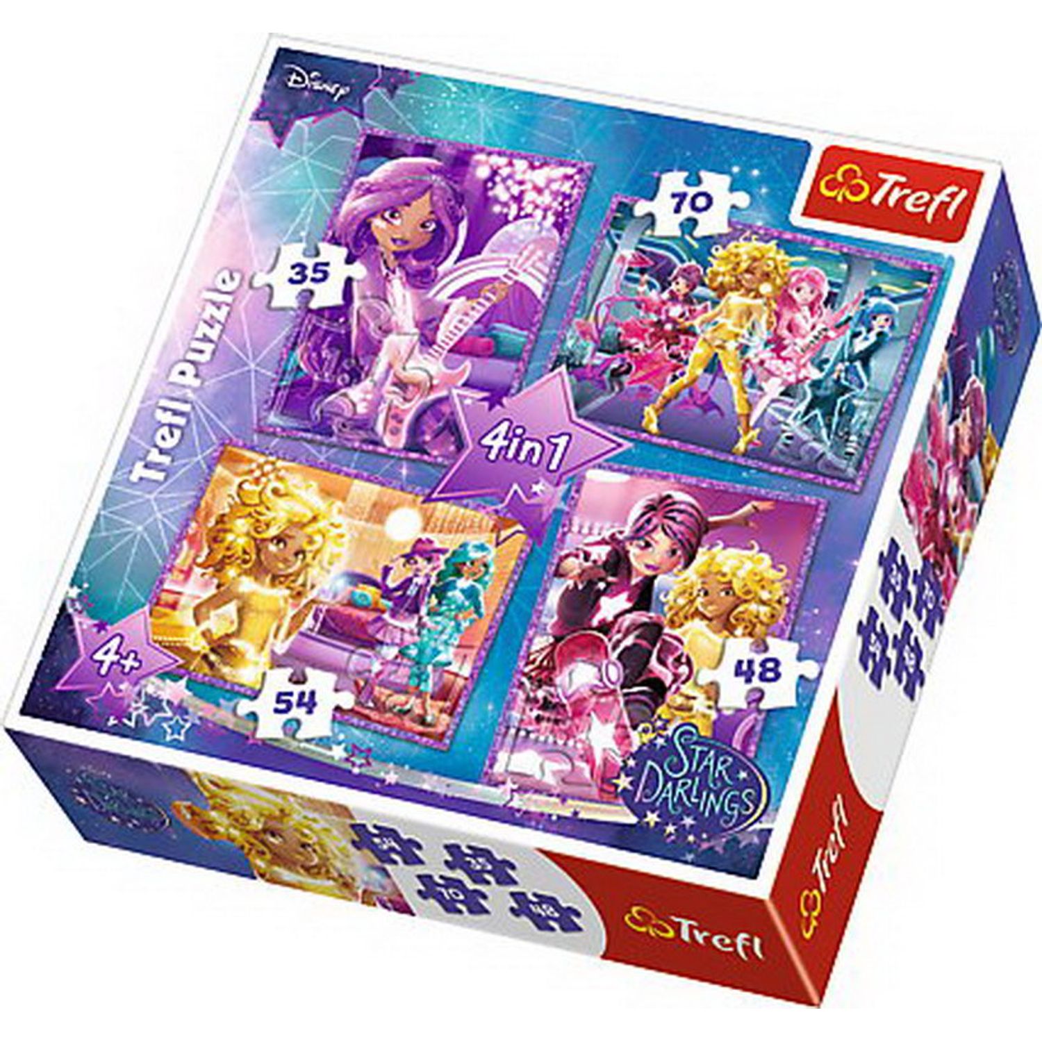 PUZZLE TREFL 4IN1 PRIETENI STAR fotografia produsului