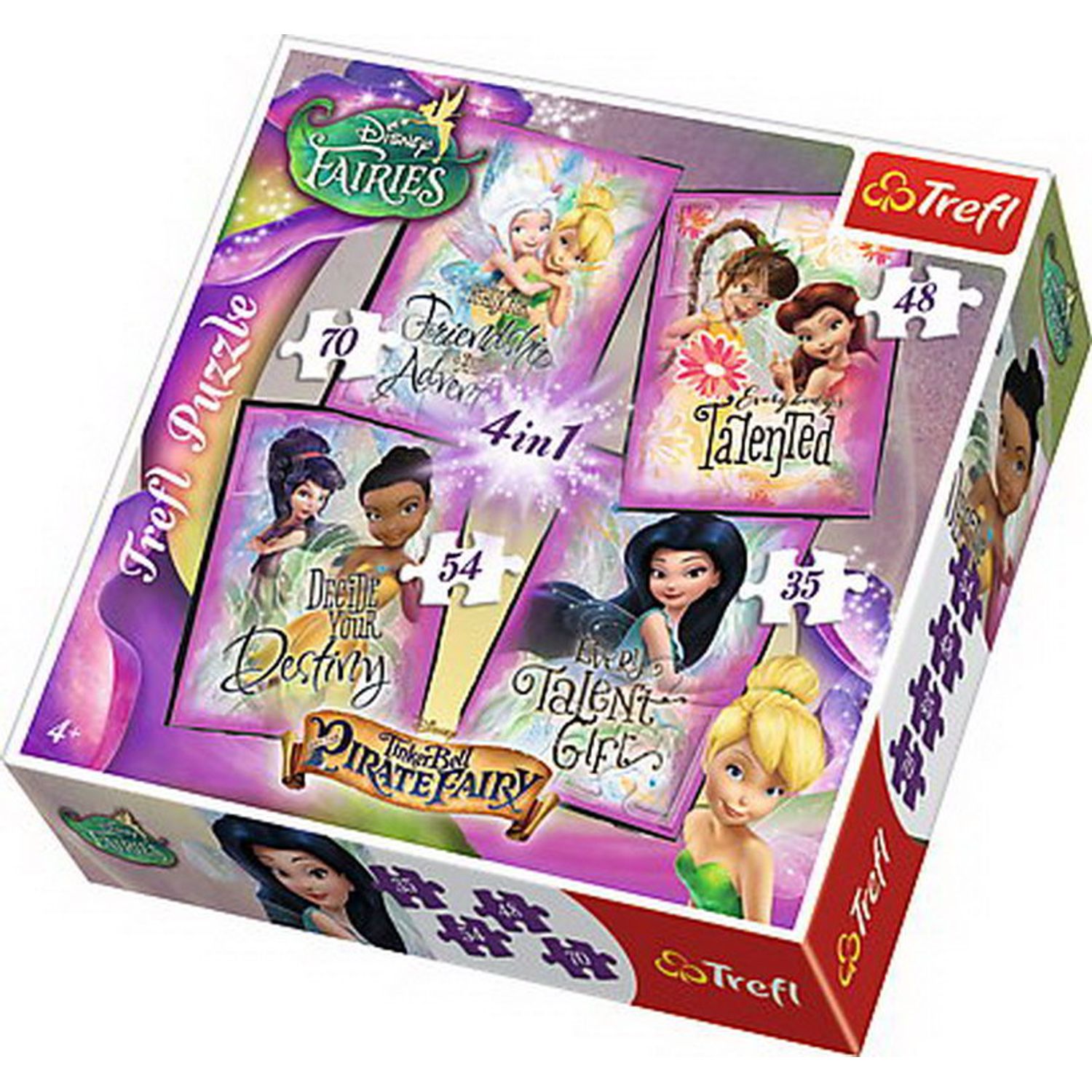 Puzzle Trefl 4In1 Tinkerbell Si Prietenii fotografia produsului