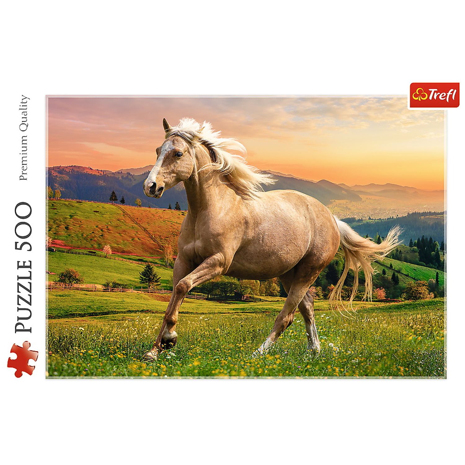 Puzzle Trefl 500 Cal La Galop In Asfintit fotografia produsului View 3 L