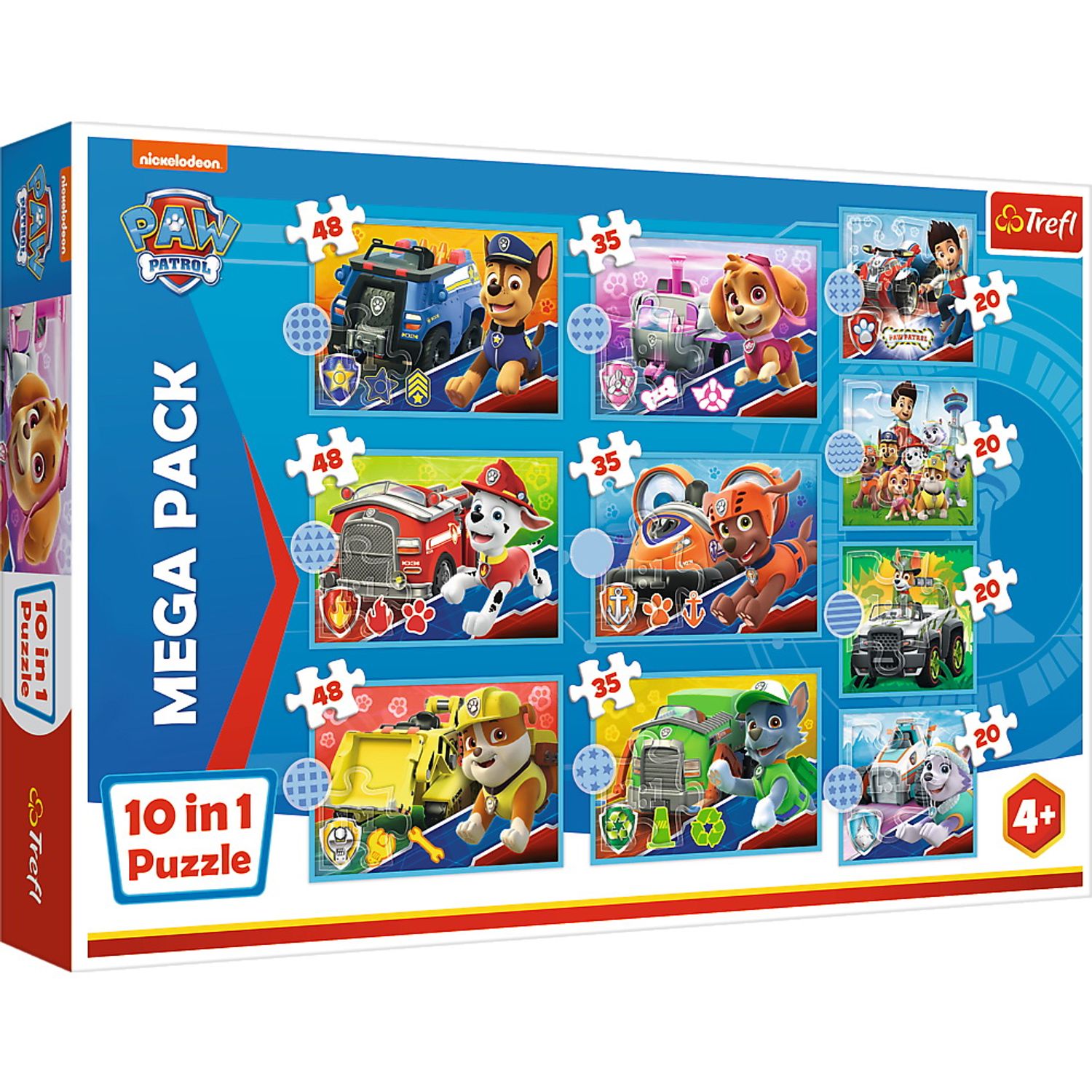PUZZLE TREFL 10IN1 INTALNESTE PATRULA CATELUSILOR fotografia produsului