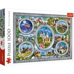 PUZZLE TREFL 1000 CASTELE CELEBRE fotografia produsului
