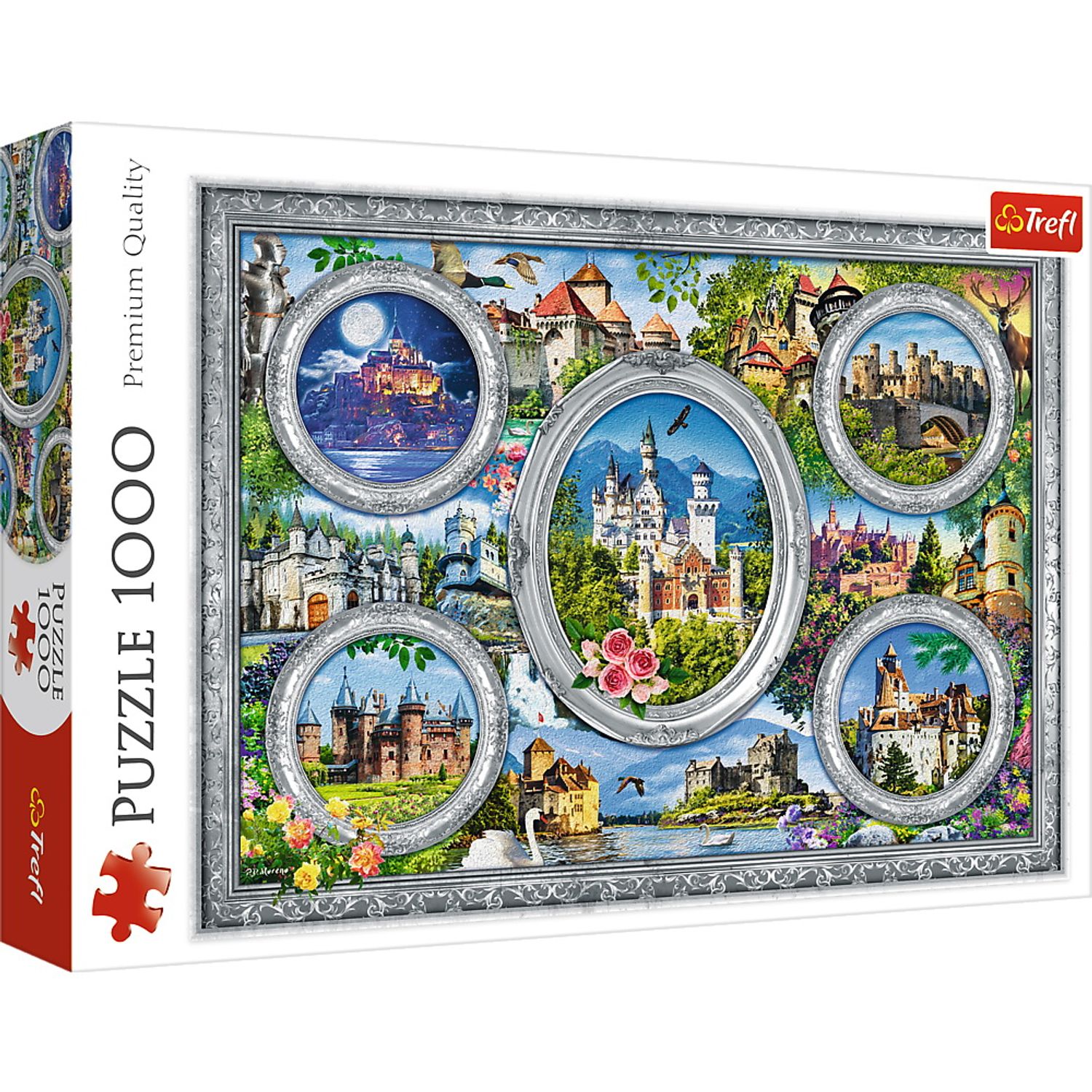 PUZZLE TREFL 1000 CASTELE CELEBRE fotografia produsului