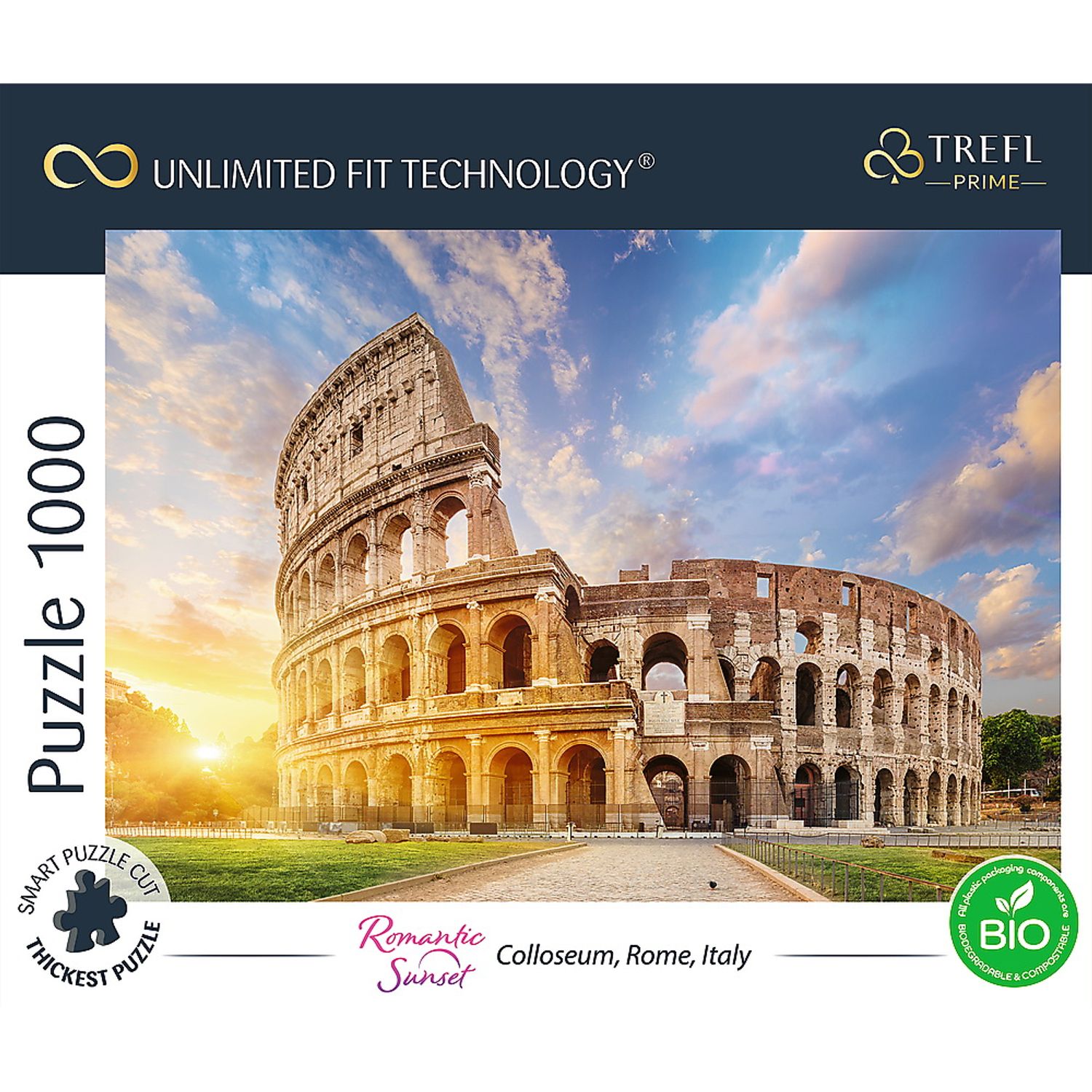Puzzle Trefl Uft - Colloseum Roma, 1000 piese fotografia produsului View 3 L