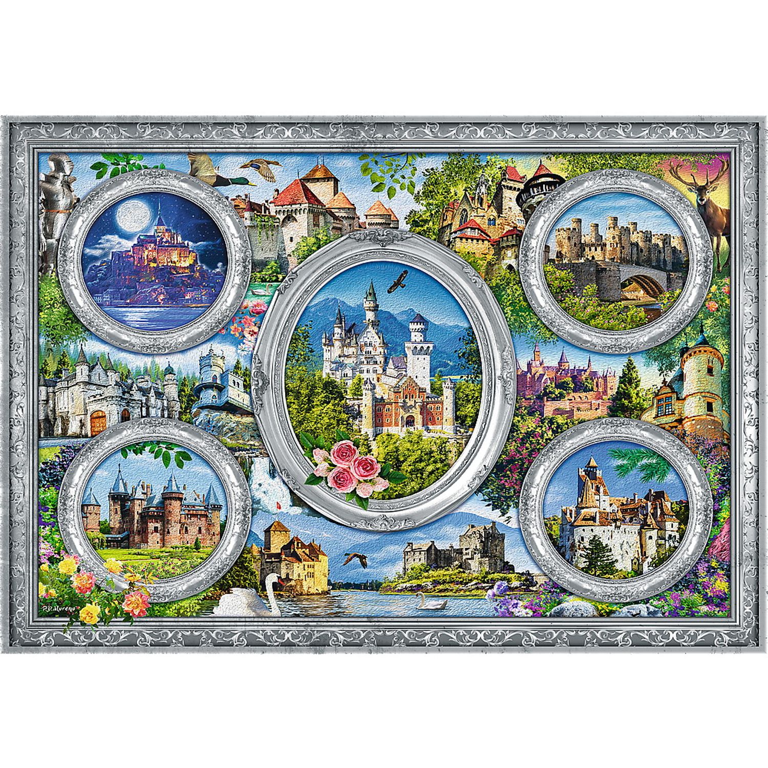 PUZZLE TREFL 1000 CASTELE CELEBRE fotografia produsului View 2 L