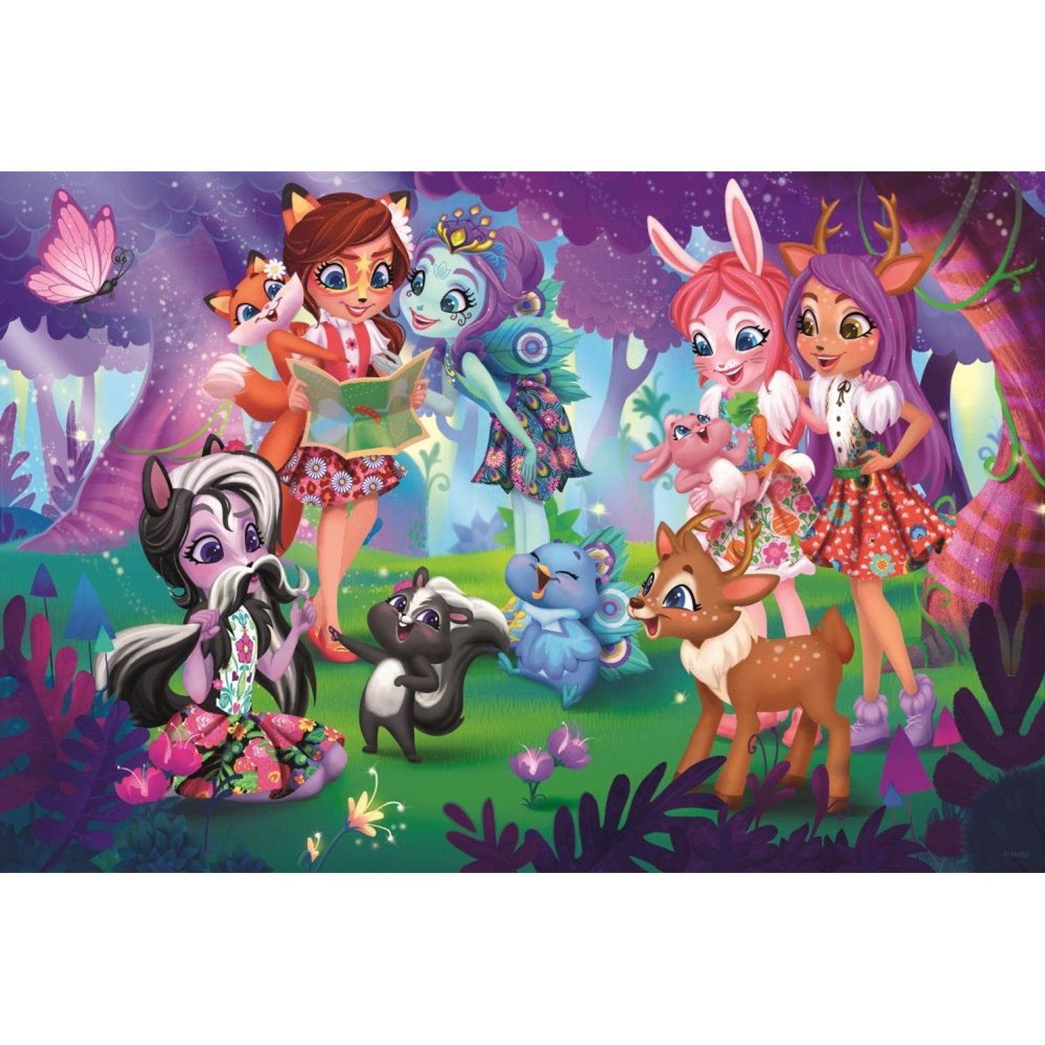 Puzzle Trefl 100 Enchantimals Cu Prietenii fotografia produsului View 2 L