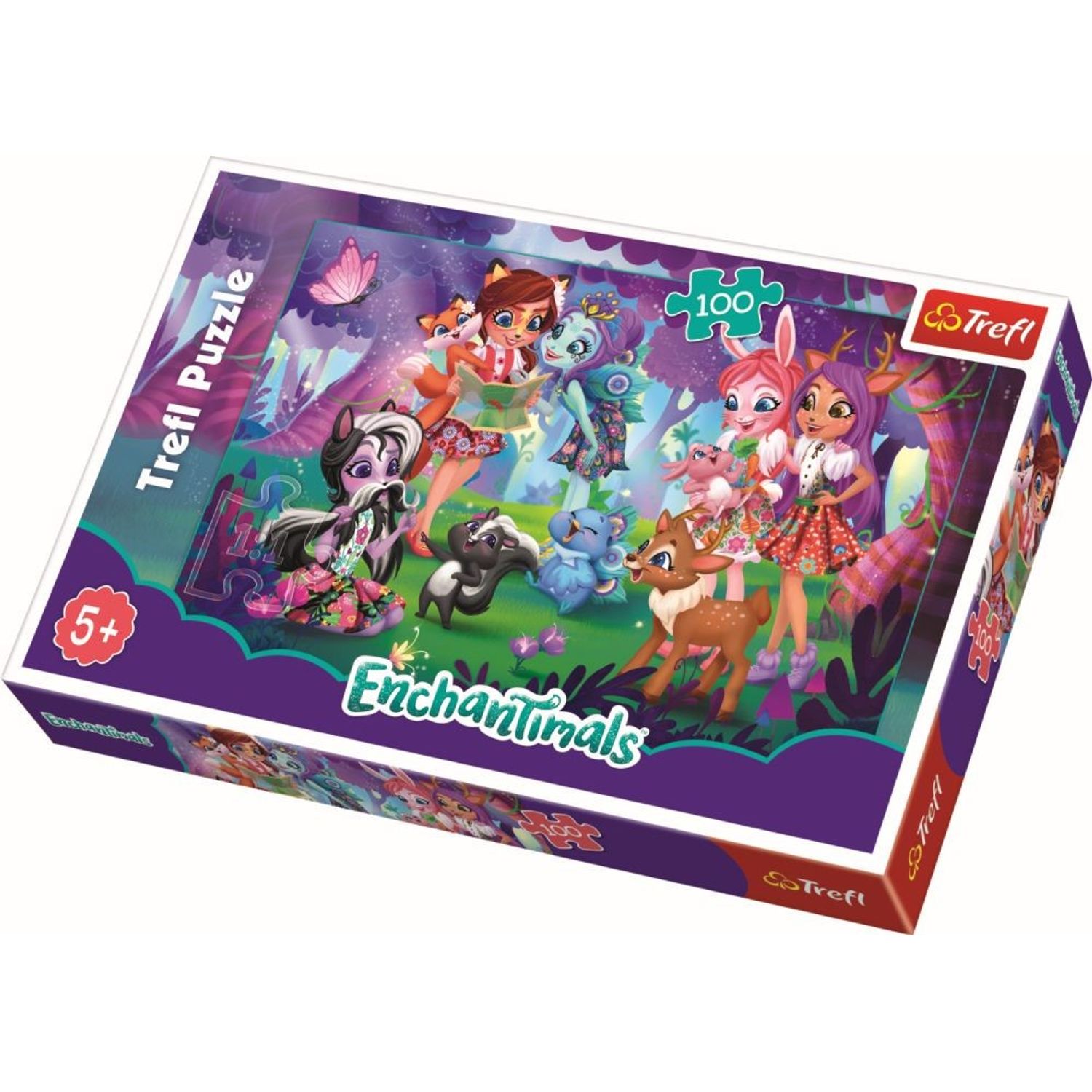 Puzzle Trefl 100 Enchantimals Cu Prietenii fotografia produsului