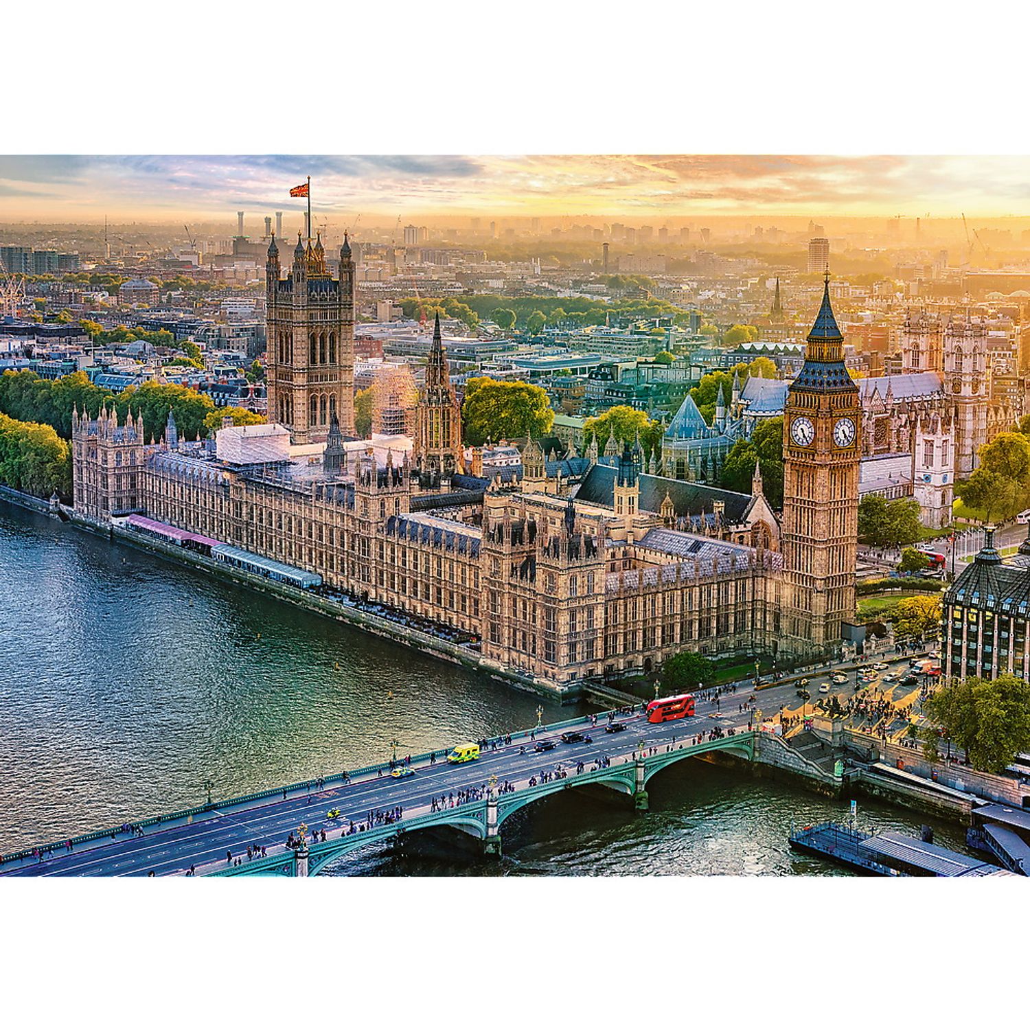 Puzzle Trefl Uft 1000 Palatul Westminster fotografia produsului View 2 L