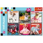 Puzzle Trefl - Cateii fericiti, 200 piese fotografia produsului View 3 S