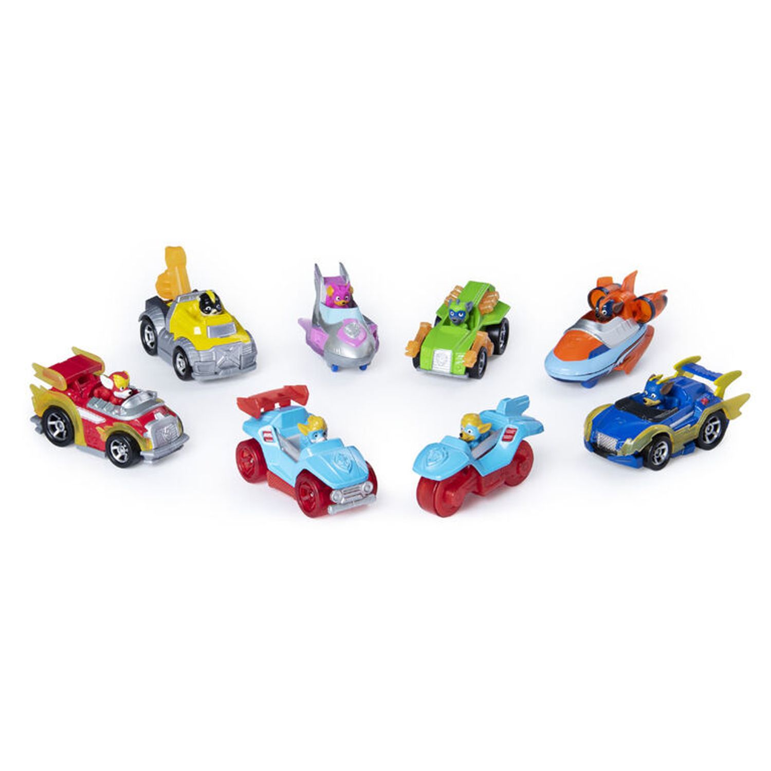 PATRULA CATELUSILOR SET 8 MASINUTE METALICE MIGHTY PUPS fotografia produsului View 3 L