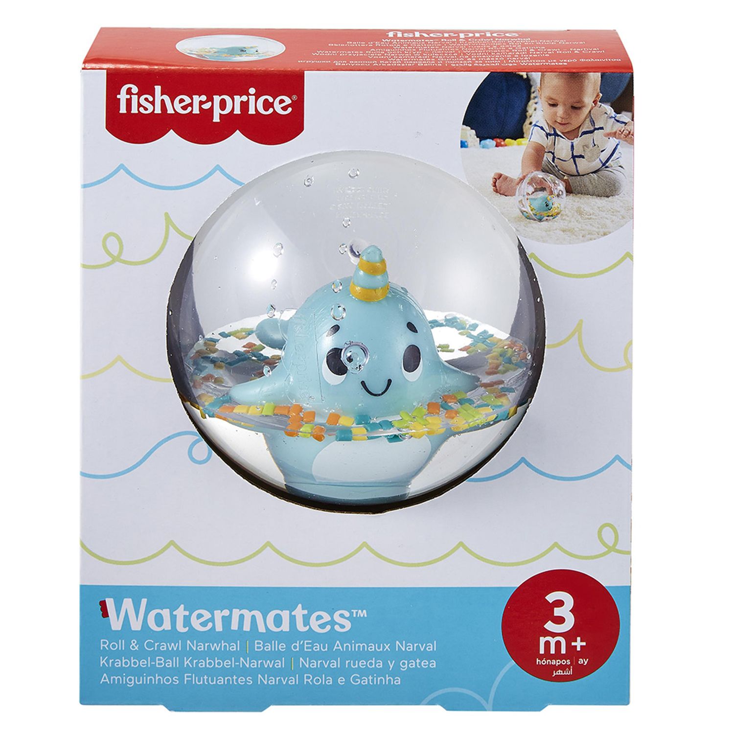 FISHER PRICE GLOB CU ANIMALUTE - BALENUTA fotografia produsului