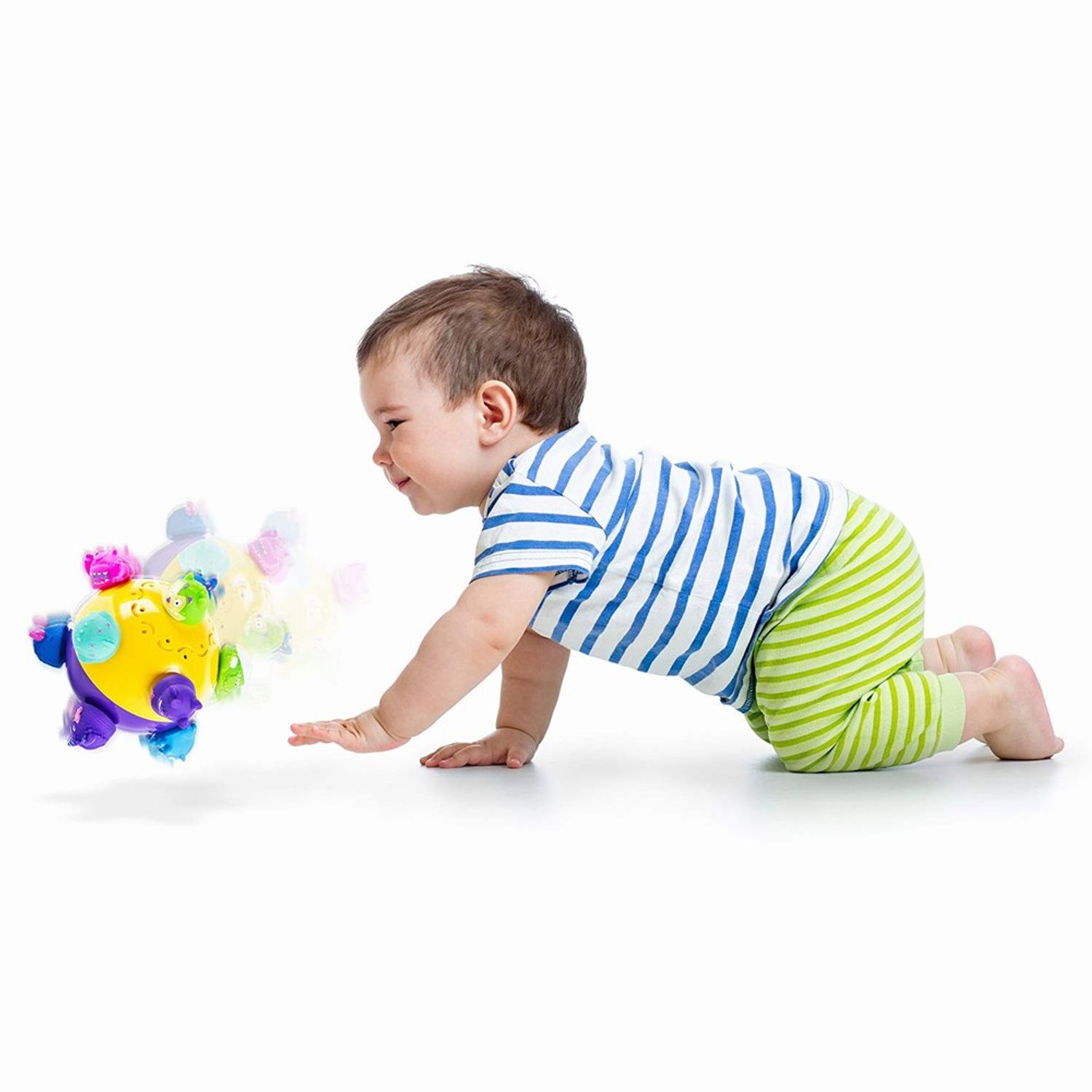 MINGEA BEBE INTERACTIVA CHUCKLE BALL fotografia produsului View 3 L