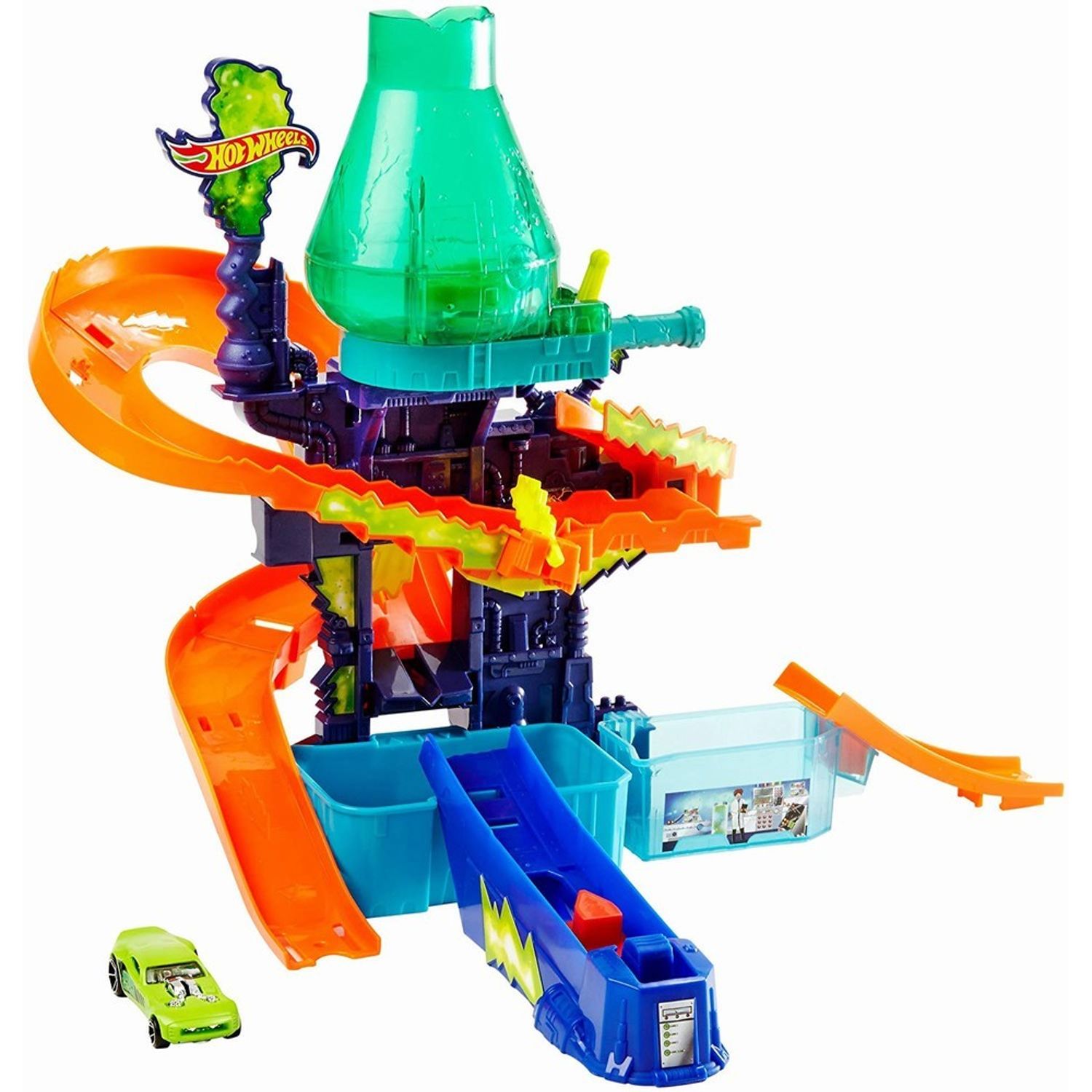 HOT WHEELS PLAYSET CULORI SCHIMBATOARE LABORATORUL STIINTIFIC fotografia produsului View 5 L