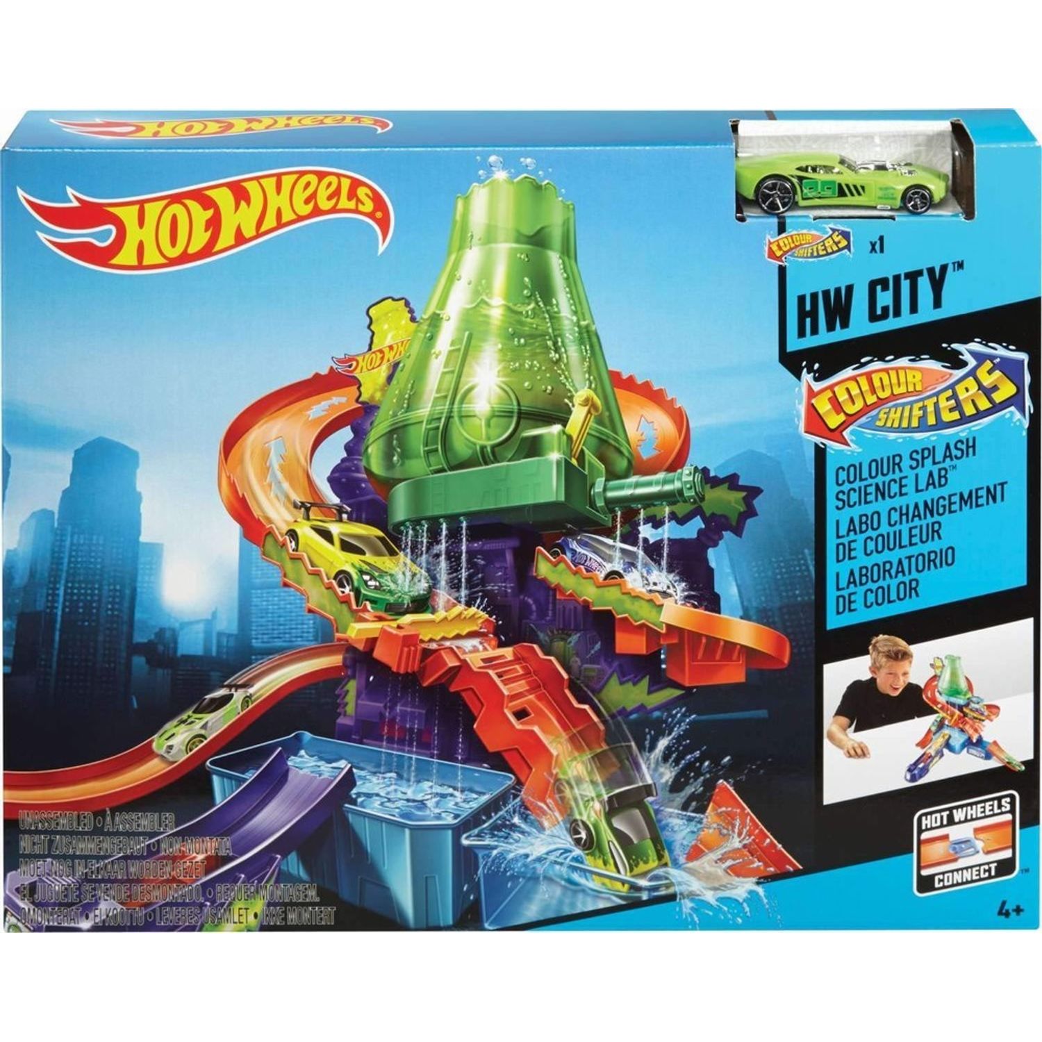 HOT WHEELS PLAYSET CULORI SCHIMBATOARE LABORATORUL STIINTIFIC fotografia produsului