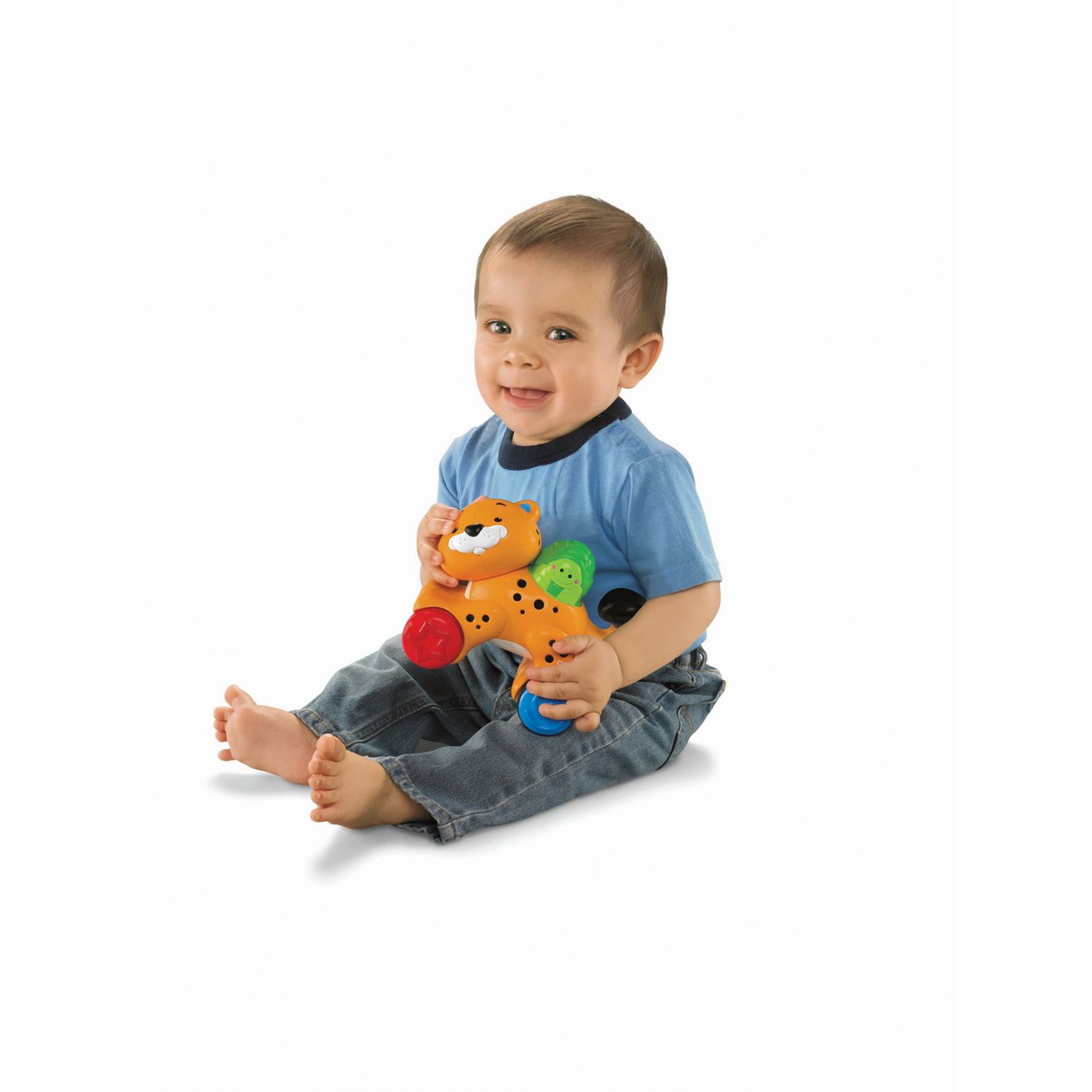 FISHER PRICE JUCARIE BEBE LEOPARD PRESS AND GO fotografia produsului View 3 L