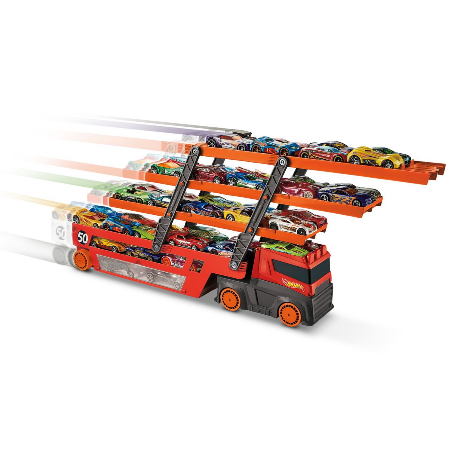 HOT WHEELS MEGA TRANSPORTATORUL DE MASINI fotografia produsului View 9 L
