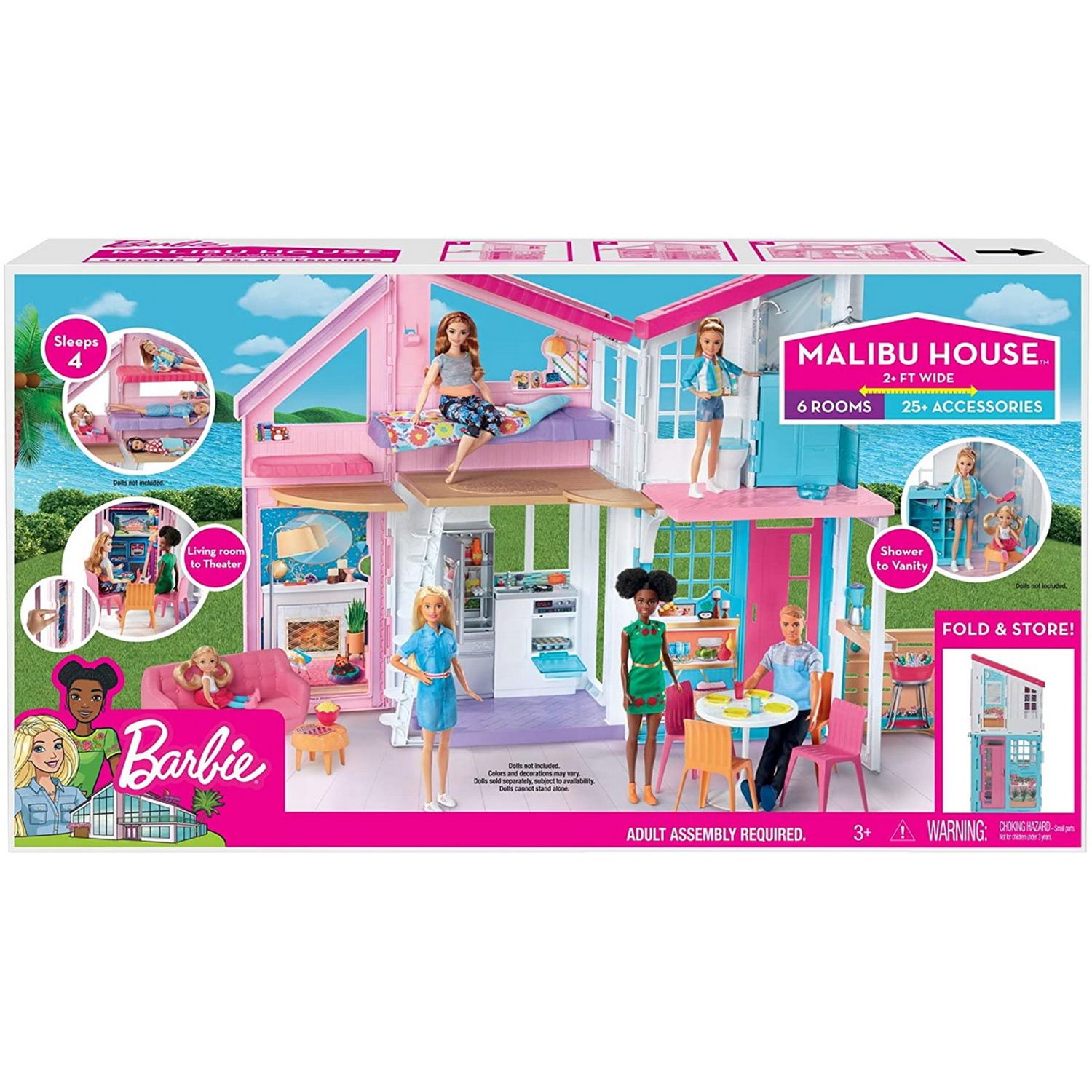 PAPUSA BARBIE CASA MALIBU fotografia produsului