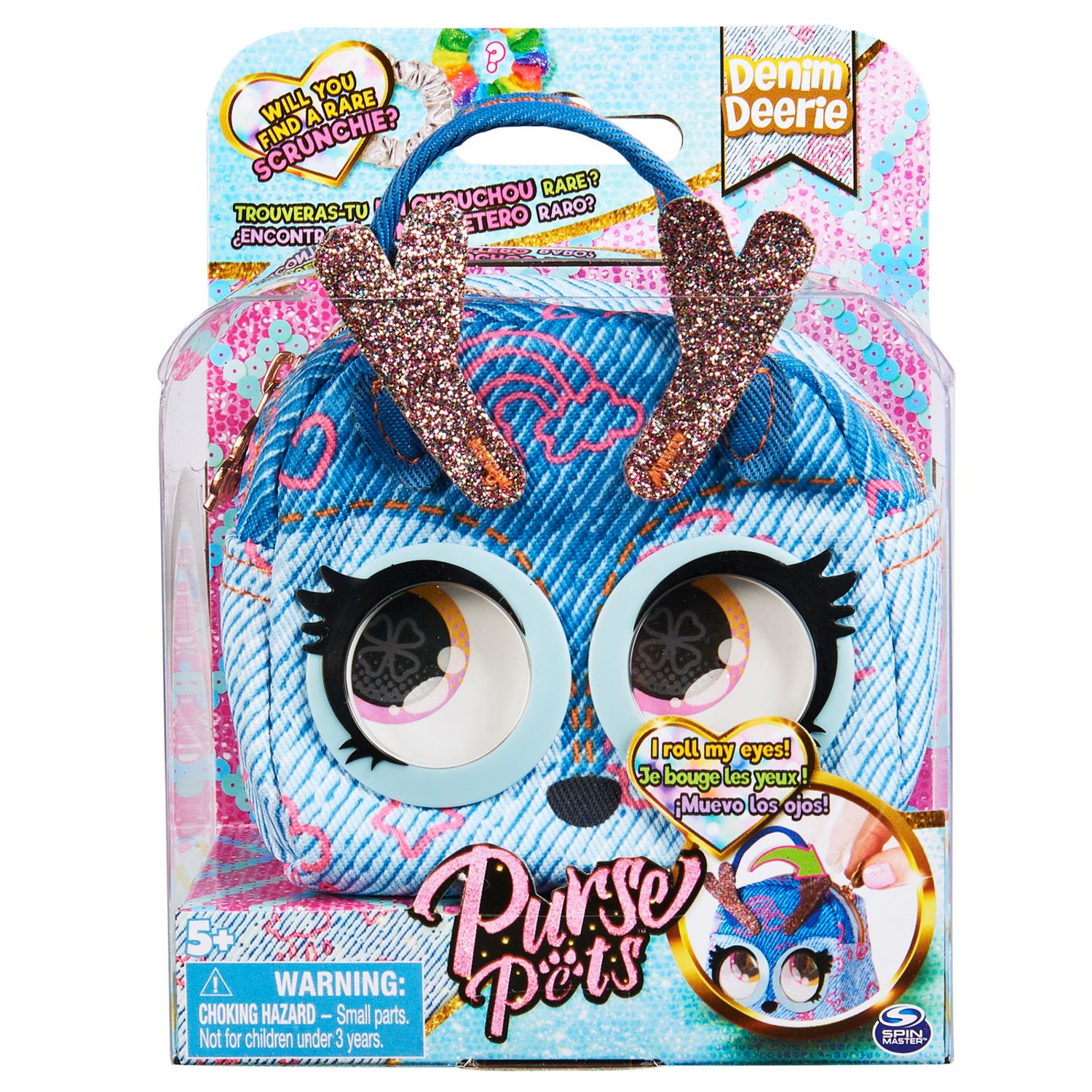 PURSE PETS GENTUTA MICRO CAPRIOARA DENIM fotografia produsului